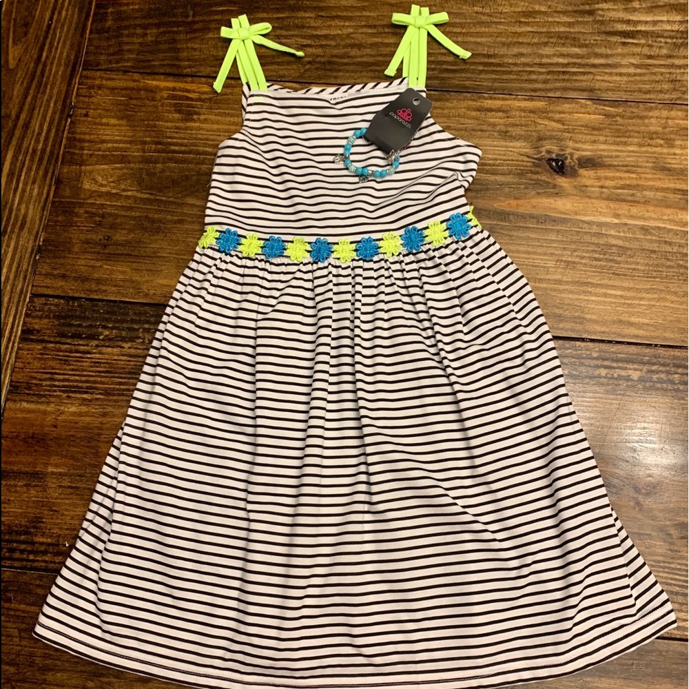 Blueberi Blvd. Girls Black/White Dress (10)